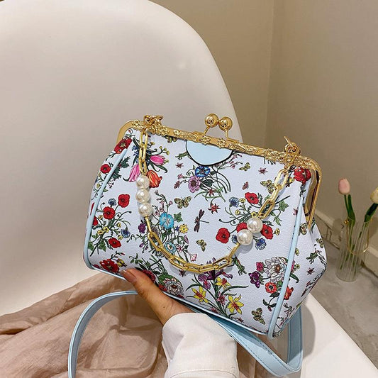 Bolso pequeño DE moda, flor y perlas