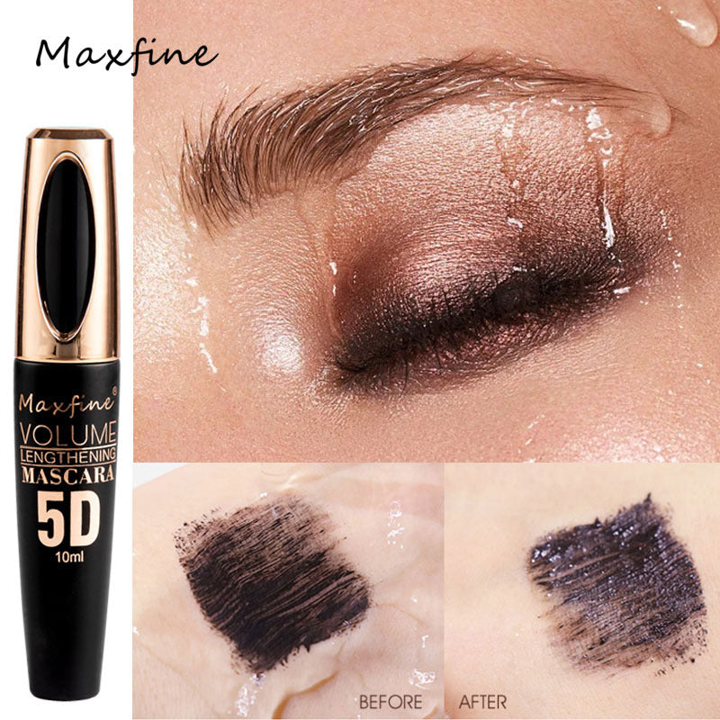 Makeup MAXFINE 5D Mascara Set  Waterproof, Sweatproof