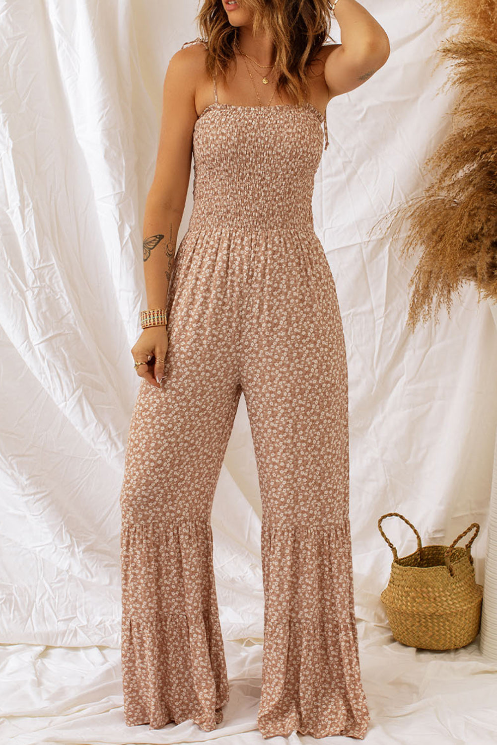 Floral  Leg Jumpsuit