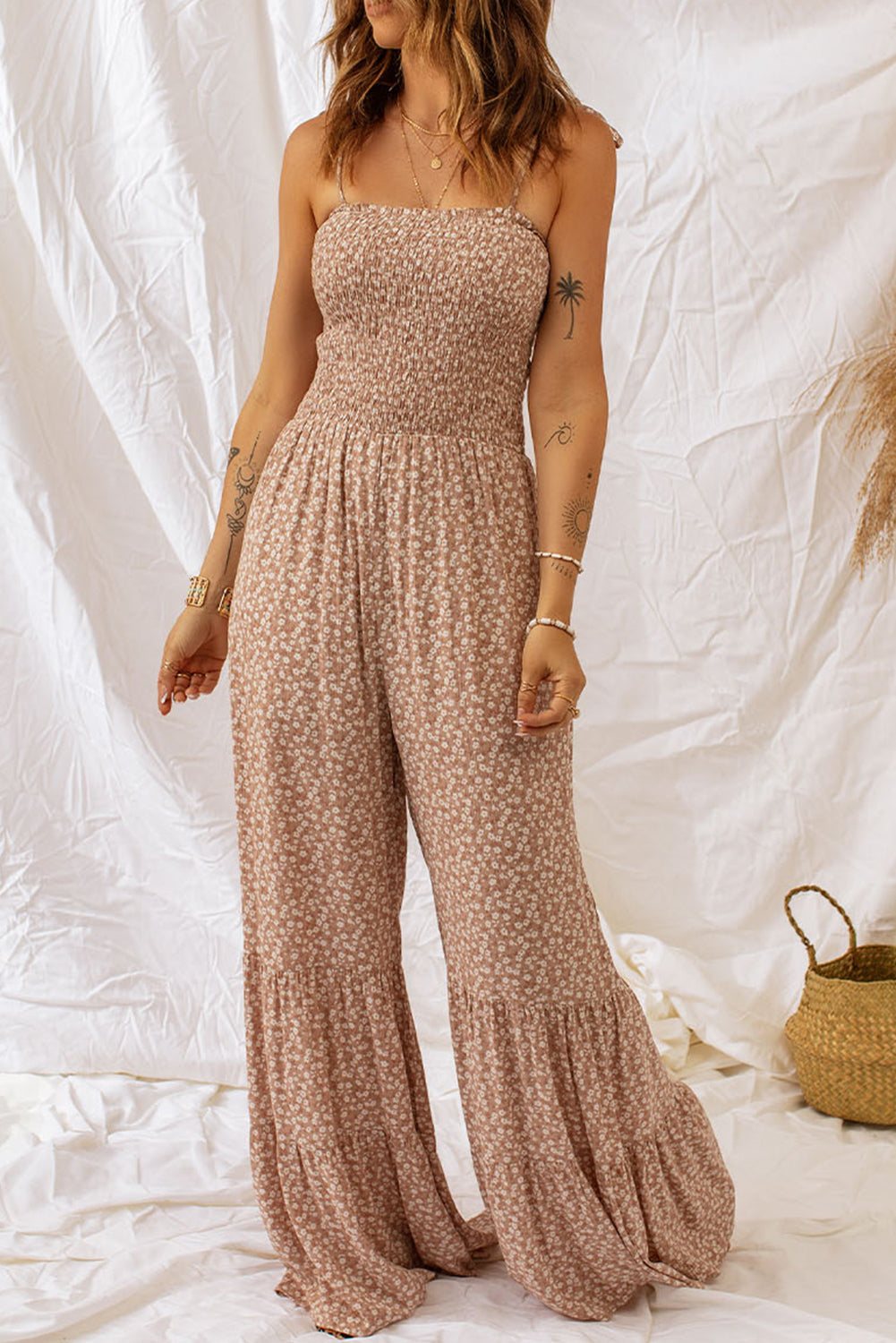 Floral  Leg Jumpsuit