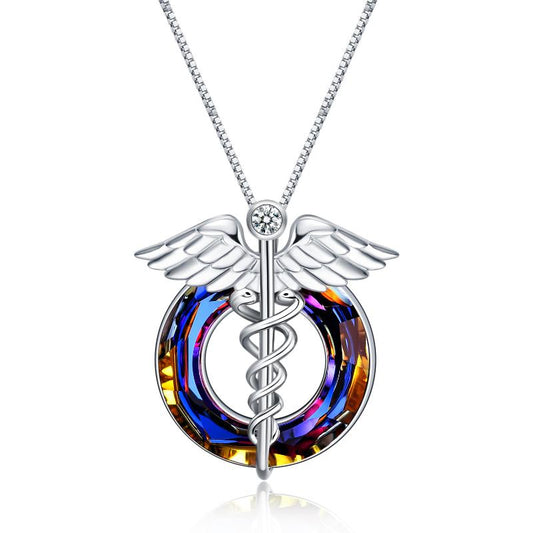 Stethoscope Nurse Necklace Jewelry-GRIS,COLORS