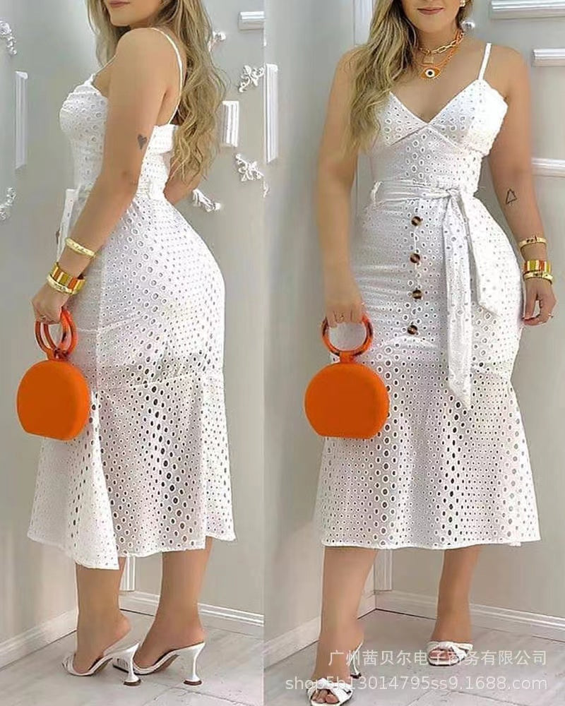 Vestido casual, blanco