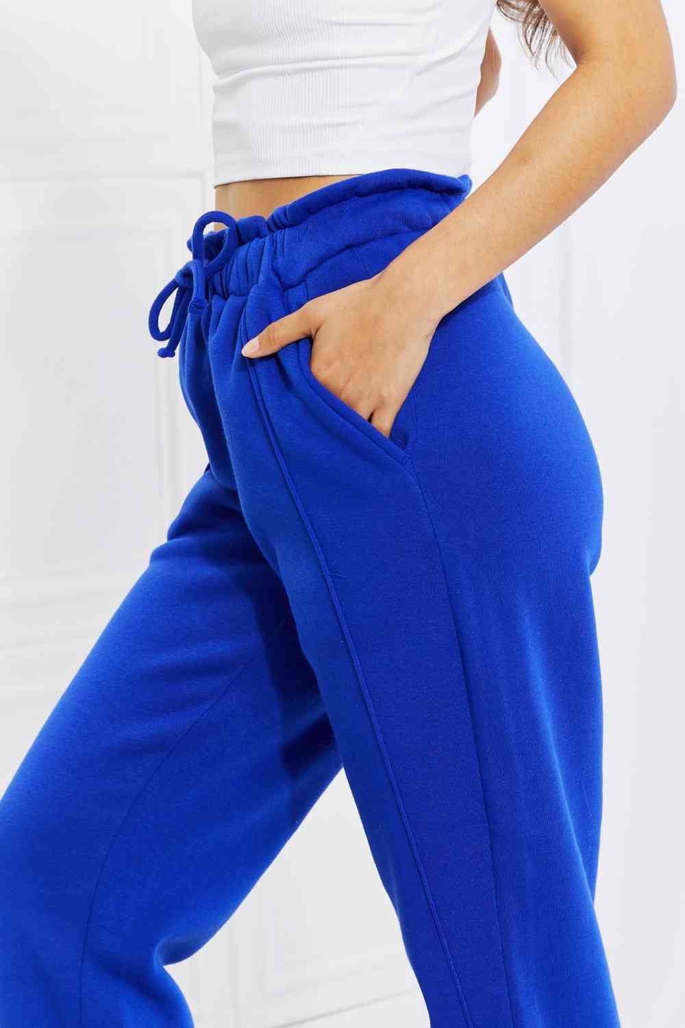 Zenana Full Size Can't Stop Me Paperbag Waist Joggers